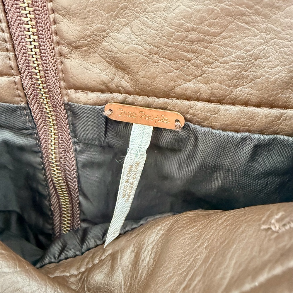 Free people Vegan Faux Leather Mini Skirt - Picture 6 of 7